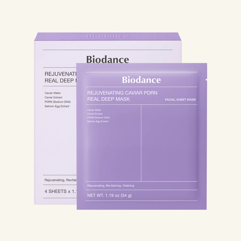 Biodance – Rejuvenating Caviar PDRN Real Deep Mask (34g × 4pcs) - Image 4