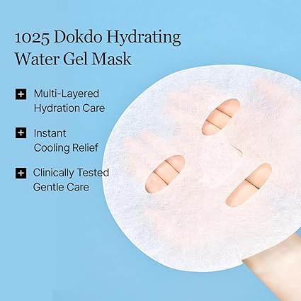 Round Lab – 1025 Dokdo Hydrating Water Gel Mask (10 Sheet Pack) - Image 4