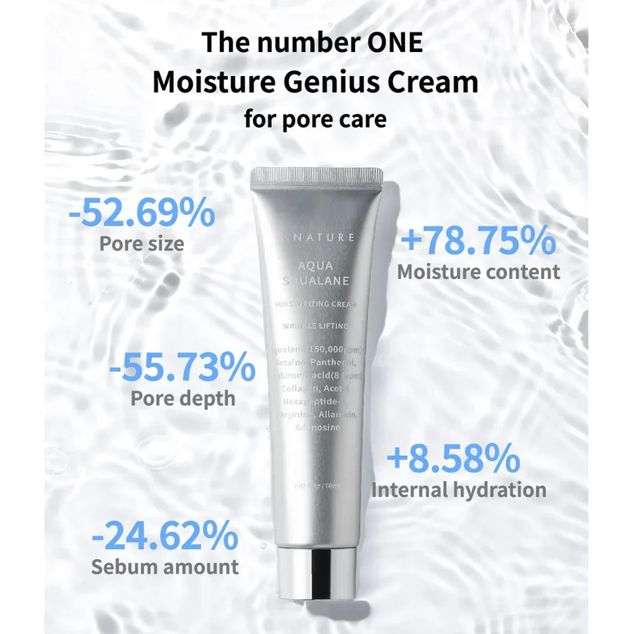 S.NATURE Aqua Squalane Moisturizing Cream 60ml - Image 2