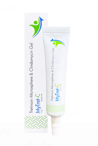 MyTret-C Tretinoin Microsphere & Clindamycin Gel – 20g Tube