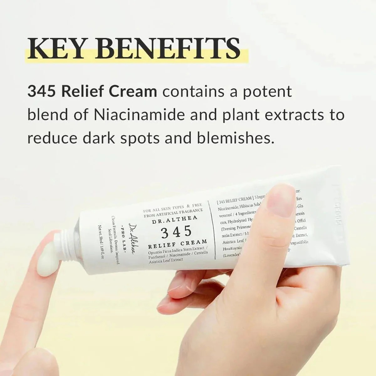 Dr. Althea - 345 Relief Cream Mask Box, 4 sheets - Image 3