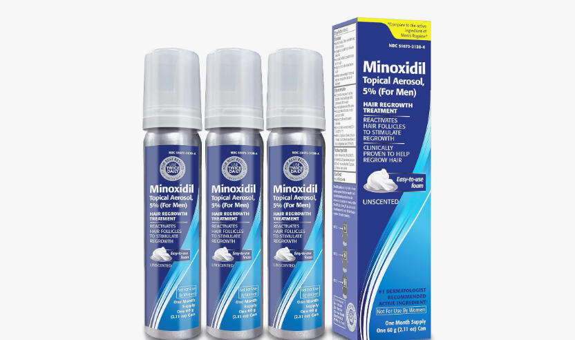 minoxidil foam and minoxidil solution